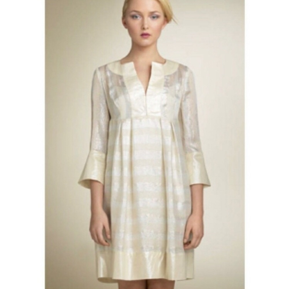 Diane Von Furstenberg Corina Dress Gold 12